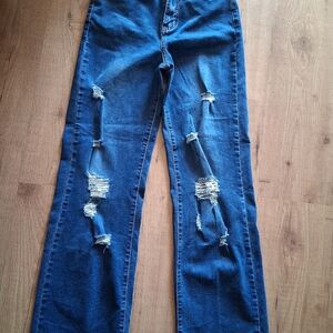 Distressed Blue Women's Jeans